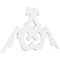 Ekena Millwork Pitch Benson Architectural Grade PVC Gable Pediment, 48"W x 28"H x 1"P (14/12) GPP048X028X100BEN - alternate 1
